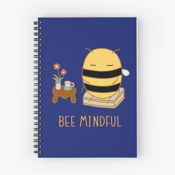 Item preview, Bee Mindful - Midnight Blue designed and sold by ImperfectLife.
