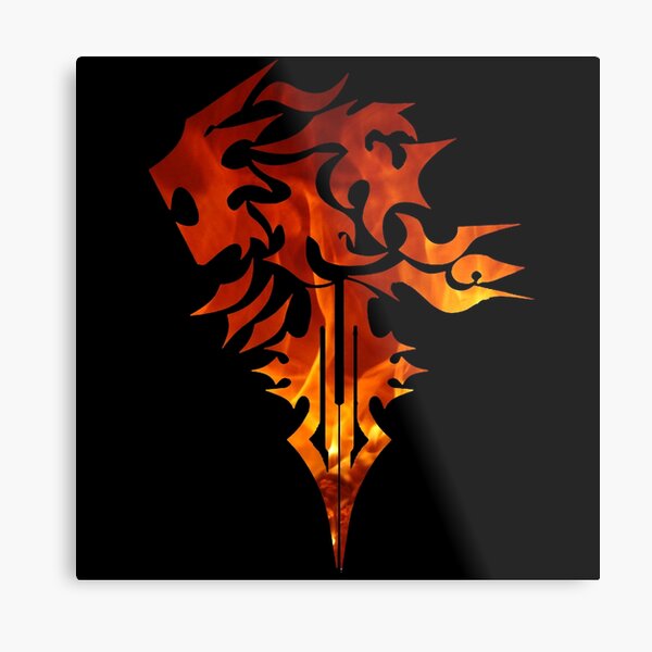FF8 Squall Griever Logo Metal Print