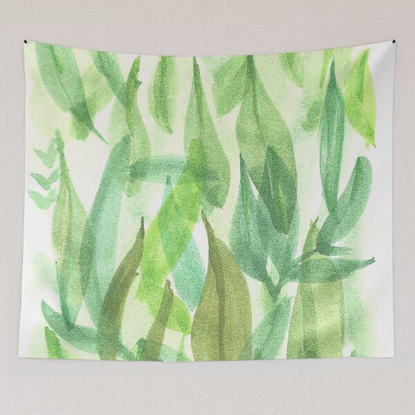 Item preview, Watercolor Green Leaves designed and sold by Superbly.