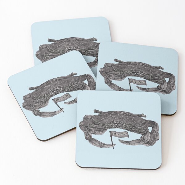 Item preview, Shell Yeah! Happy Crab With Flag designed and sold by staceycampbell.
