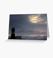 Royal Marine's Monument at Spean Bridge. Greeting Card