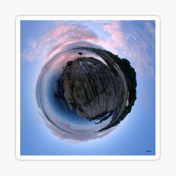 Moville Shoreline, Lough Foyle, at Dusk, Donegal Sticker
