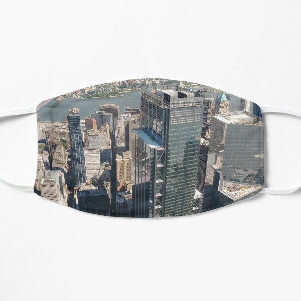 #Manhattan, #NewYorkCity, #downtown, #NewYork, skyscrapers, river, Hudson, bridges, streets Mask