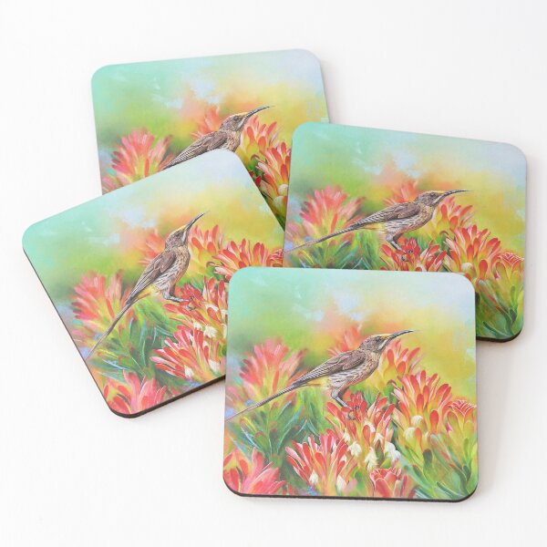 Item preview, "Among Proteas - Cape Sugarbird" designed and sold by Elena Kolotusha.