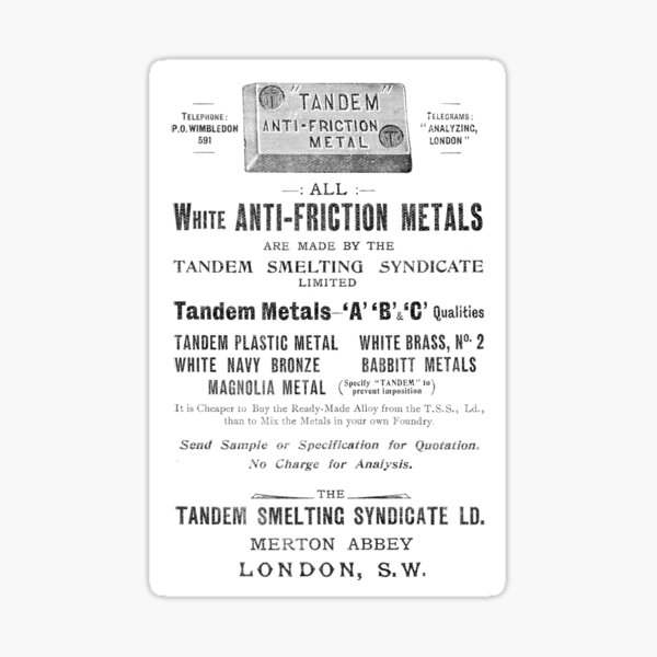 Artikel-Vorschau von Das Tandem-Schmelz-Syndikat - 1910 Vintage Advert, designt und verkauft von BASlade93.