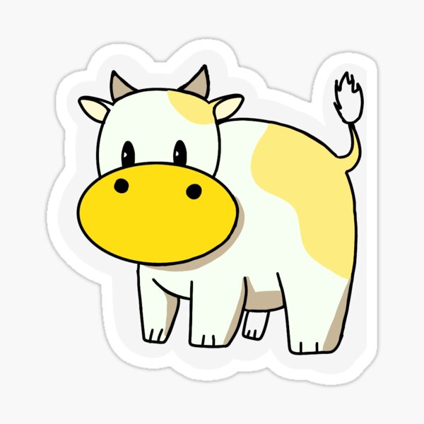 Banana Cow Stickers | Redbubble