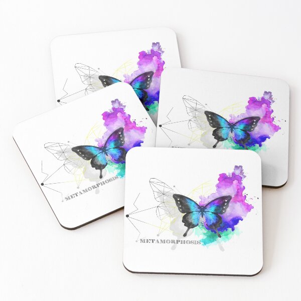 Item preview, The Metamorphosis of life, a transition from, to - let life unfold - unique BUTTERFLY Morpho watercolor designed and sold by originalsusie.