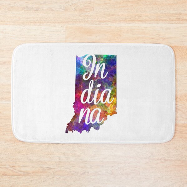Item preview, Indiana US State in watercolor text cut out designed and sold by paulrommer.