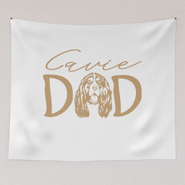 Item preview, Cavie Dad , Cavalier King Charles Spaniel Dog Breed - Custom Dog dad designed and sold by majidkacm.