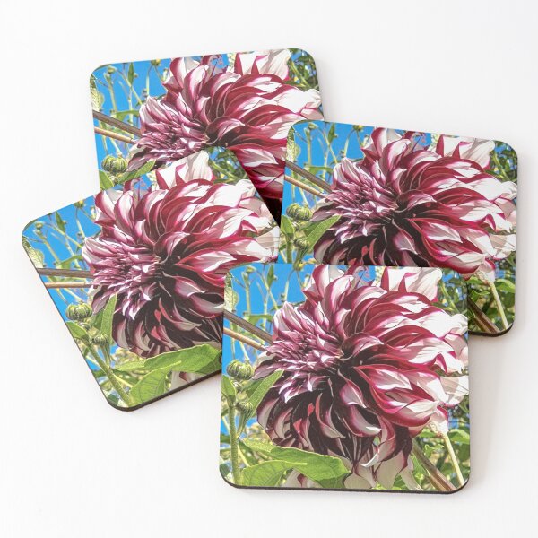 Item preview, Red and White Dahlia  designed and sold by PepperMendez.