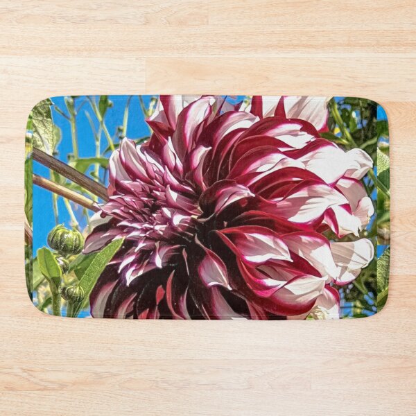 Item preview, Red and White Dahlia  designed and sold by PepperMendez.