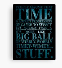 Dr Who Quote - David Tennant Canvas Print