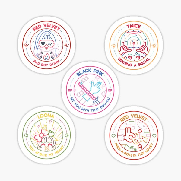 kpop girl group songs Sticker