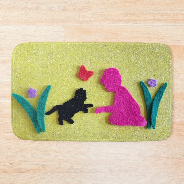 Item preview, Fuzzy Felt Girl designed and sold by Wildwestgilly.
