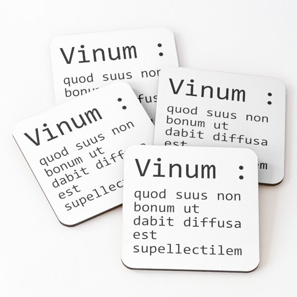 Item preview, Wine: Because it's not good to keep the stuff bottled up. Phrase in Latin. designed and sold by Espirius.