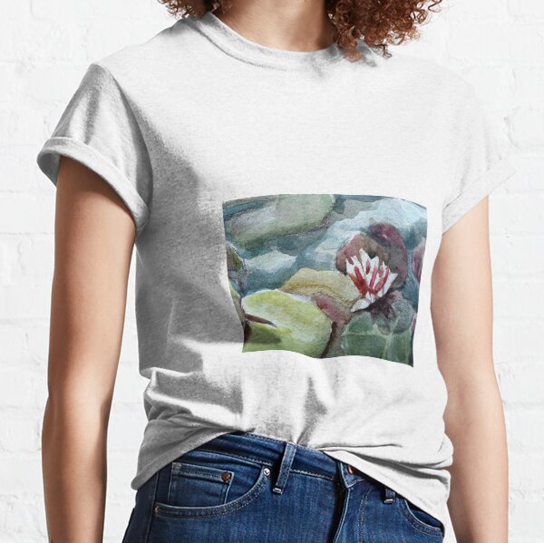 Pink waterlily Classic T-Shirt