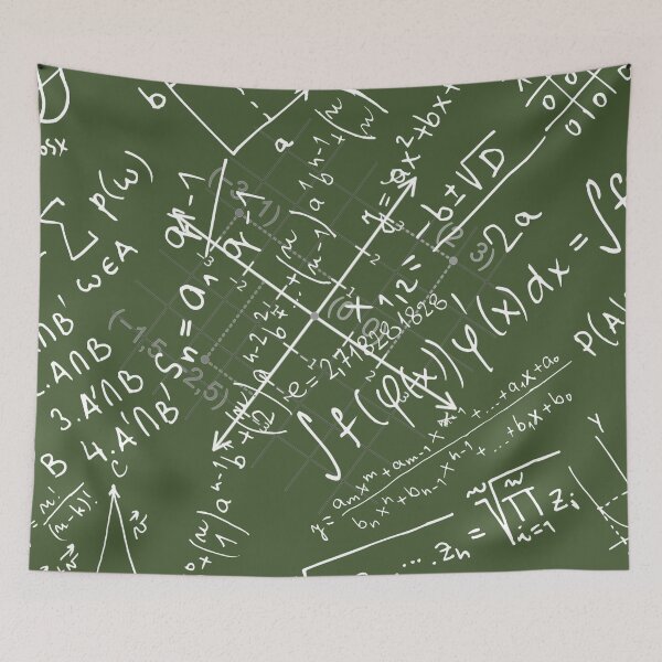 Item preview, Mathematical Design on a Chalk Board designed and sold by KMStudio0612.