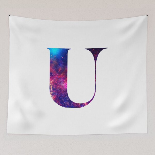 Item preview, Letter U galaxy in white background designed and sold by paulrommer.