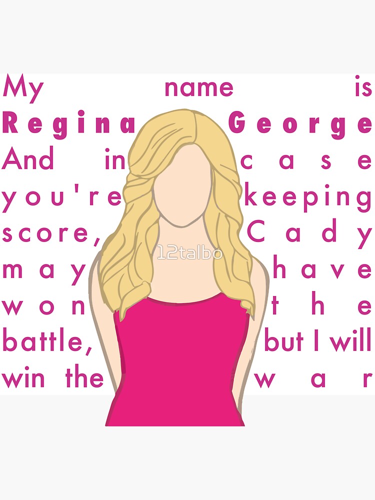 Regina George Mean Girls The Musical Inspired Fanart Sticker For Sale By 12talbo Redbubble 0681