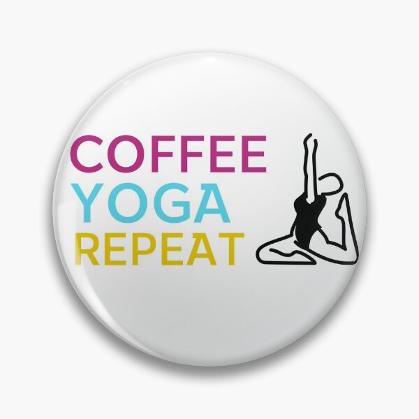 Item preview, Coffee Yoga Repeat designed and sold by FernwehTrail.