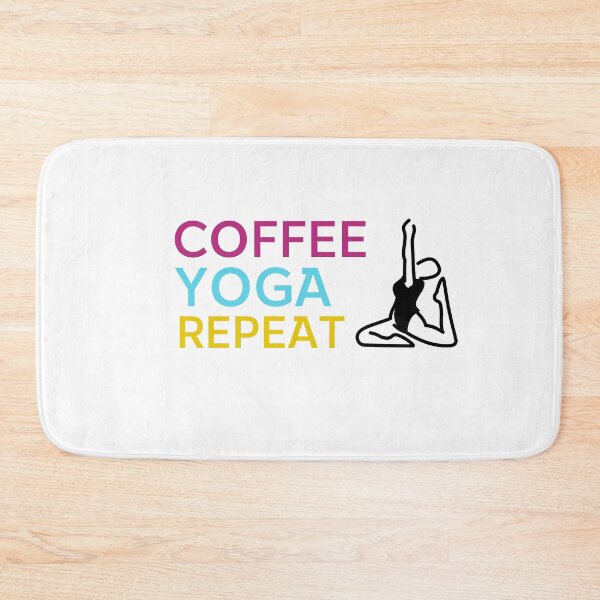 Artikelvorschau, Kaffee Yoga Wiederholen entworfen und verkauft von FernwehTrail.