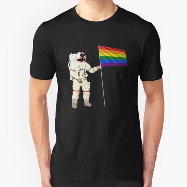 Moon Landing Pride Slim Fit T-Shirt