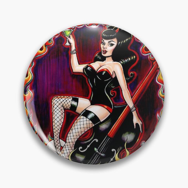Item preview, Rockabilly Rockabella (Black) designed and sold by Isobel Von Finklestein.