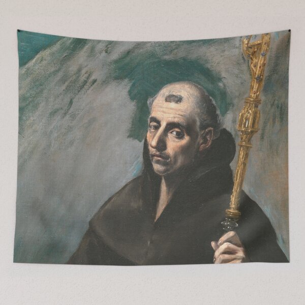 Item preview, Monk  -  vintage painting designed and sold by Vintage Designs +.