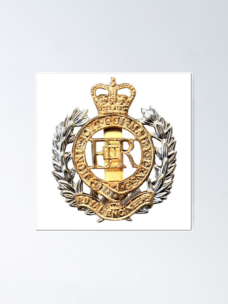 Royal Engineers Cap Badge Poster For Sale By Jonathansteward Redbubble 9153