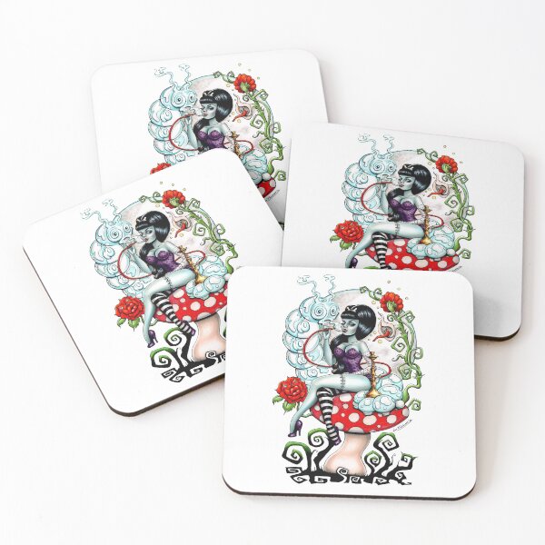 Item preview, Alice in Zombieland - schmokin Caterpillar (white) designed and sold by Isobel Von Finklestein.