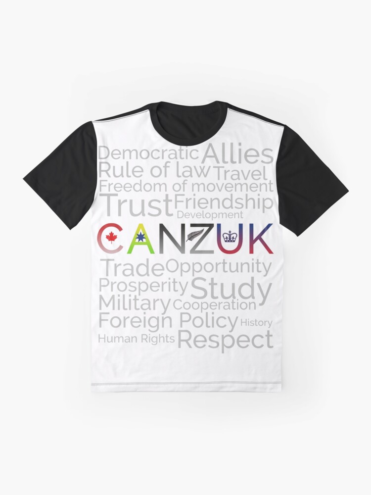 Alternate view of CANZUK: Affiliated Words With Symbols Graphic T-Shirt