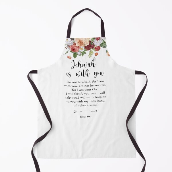 Item preview, JEHOVAH is with you - Floral Bible Verse Isaiah 41:10 designed and sold by KA DESIGNS.