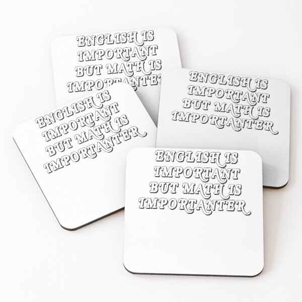 Item preview, English is important but math is importanter designed and sold by Ssefyou.
