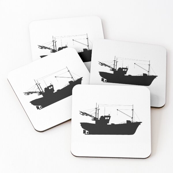 Item preview, Silhouette of a fishing boat designed and sold by MIRO3D.