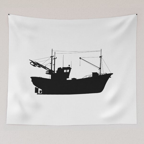 Item preview, Silhouette of a fishing boat designed and sold by MIRO3D.