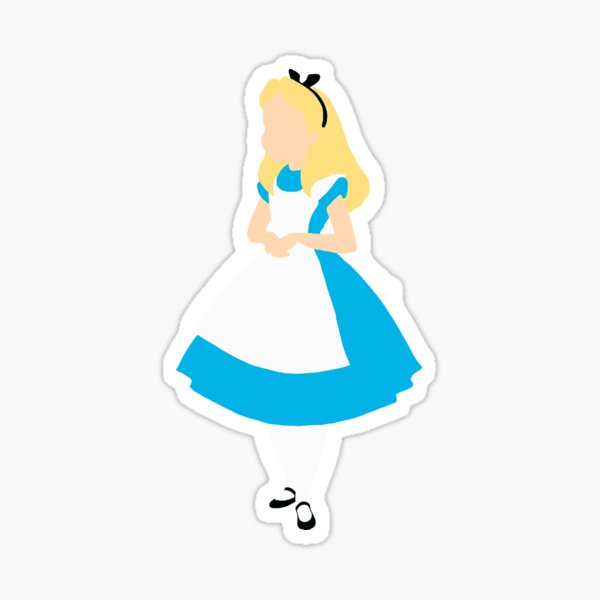 Item preview, Alice in Wonderland sticker designed and sold by ednacamila035.
