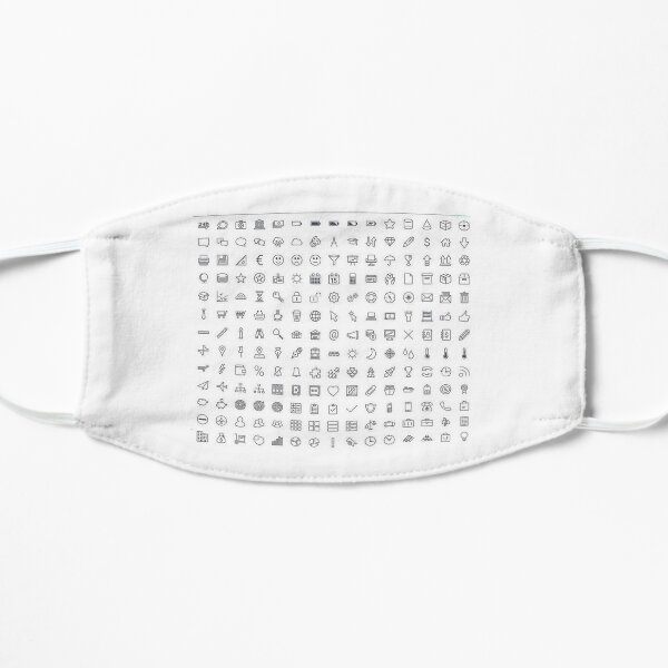 Print on demand,stickers,emoji,e-commerce,website,T-shirts Flat Mask