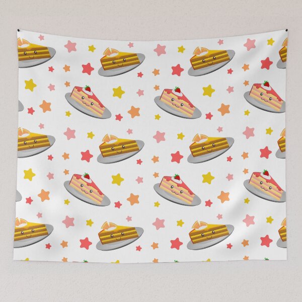 Item preview, Kawaii Cakes Seamless Pattern designed and sold by wildgica.