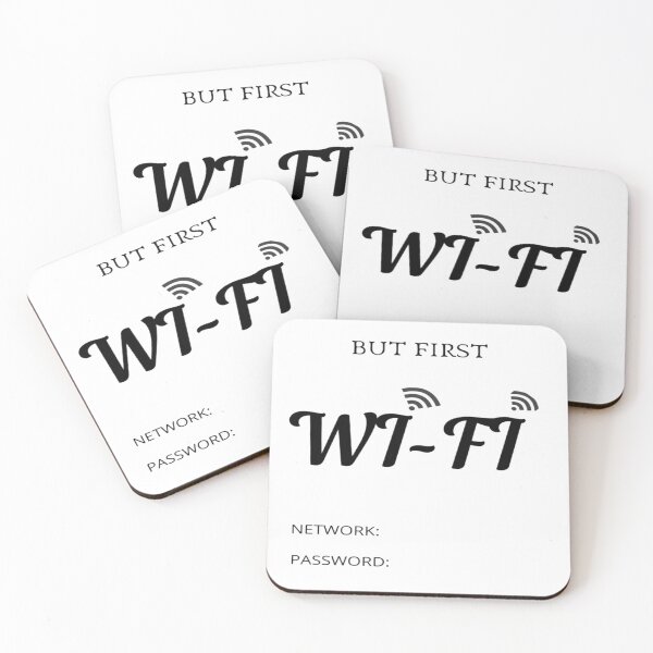 Item preview, But First Wi-fi/Wifi Graphics designed and sold by BitsndPieces.