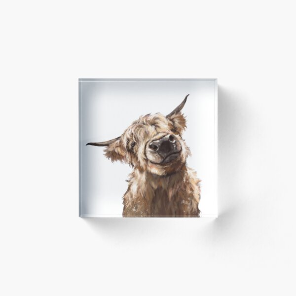 Highland Cow Acrylic Block