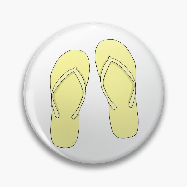 Item preview, Pastel yellow Flip flops designed and sold by L-art.
