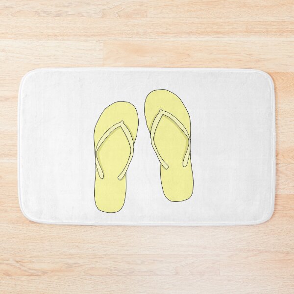 Item preview, Pastel yellow Flip flops designed and sold by L-art.