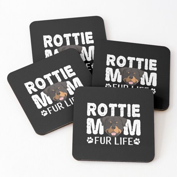 Item preview, Rottie Mom For Life Rottweiler Dog Pun designed and sold by fatamyfan1.