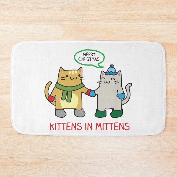 Item preview, Kittens in Mittens, Merry Christmas designed and sold by IceCreamCat.
