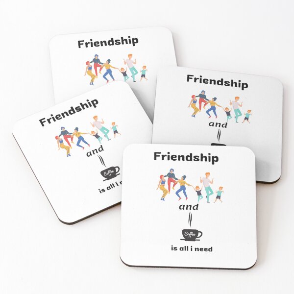 Item preview, friendship and coffee is all i need designed and sold by AGDesignstore.
