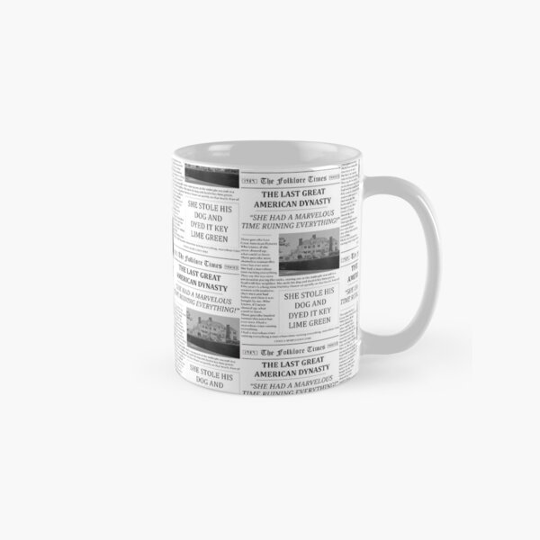 El último periódico de la gran dinastía estadounidense Taza clásica