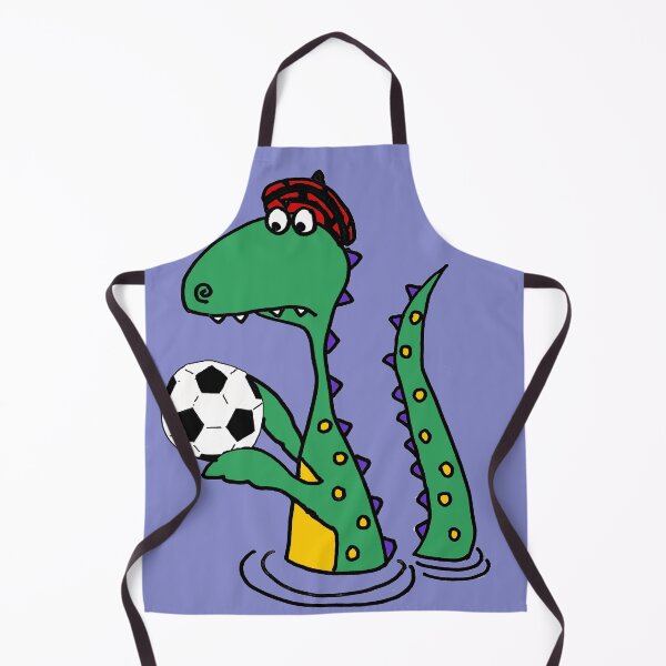 Item preview, Funny Loch Ness Monster Playing Football or Soccer designed and sold by Nature's Fancy.