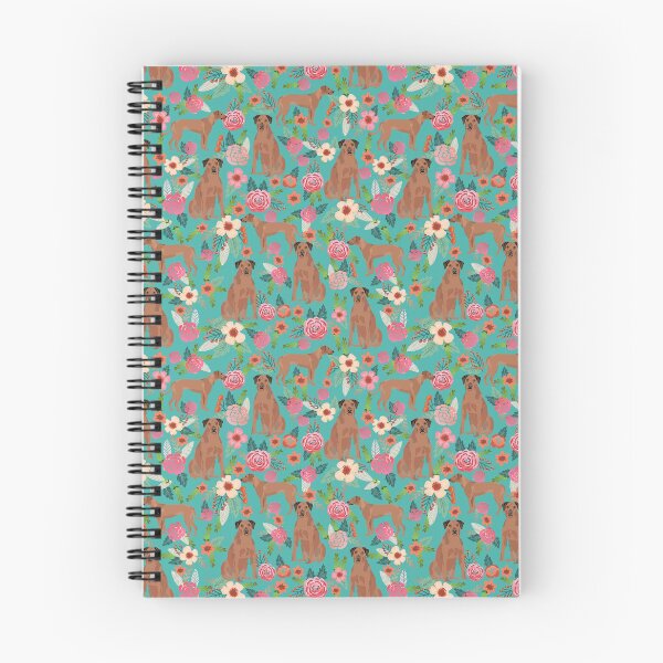 Item preview, rhodesian ridgeback dogs floral pattern - vintage florals, doggo, rhodesian ridgeback  designed and sold by PetFriendly.