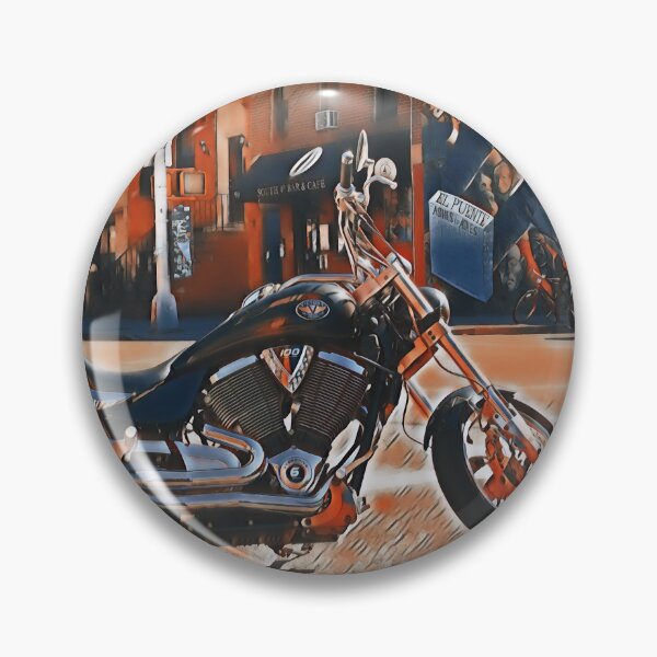 Item preview, Custom motorcycle with red touches designed and sold by TwinTailDesigns.