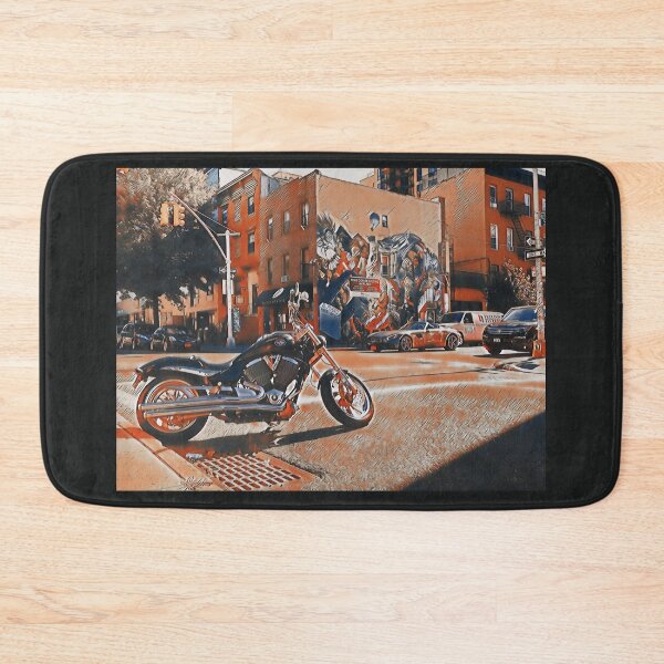Item preview, Custom motorcycle with red touches designed and sold by TwinTailDesigns.